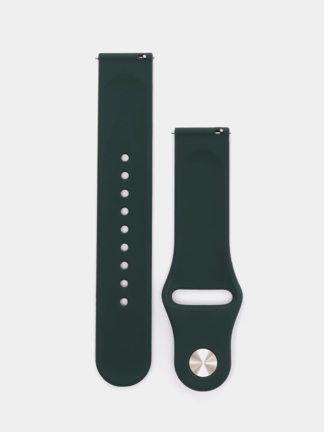 Тёмно-зелёный ремешок для часов Xiaomi AmazFit Bip / Samsung Galaxy Watch Active, 20мм , универсальный