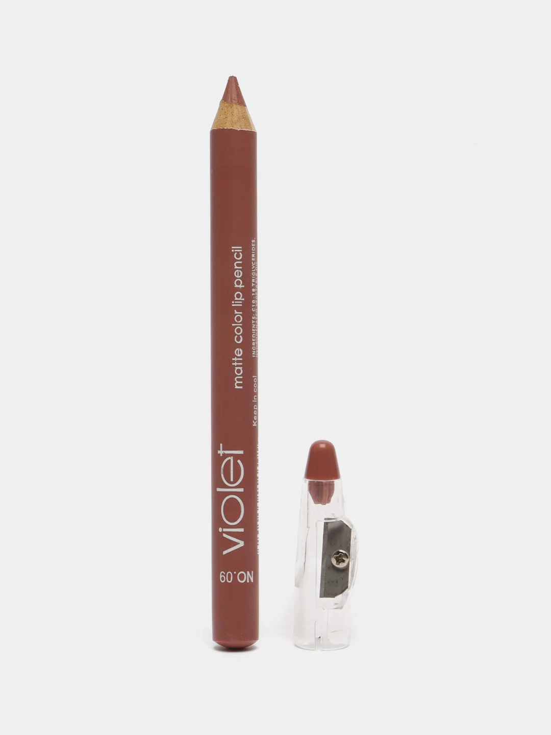 Карандаш для губ Violet Waterproof Lipstick, с точилкой, 12 цветов