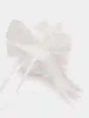 Бежевый бант-бабочка