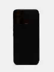 Черный чехол книжка с прозрачной крышкой для Infinix Hot 30 Play, Hot 40i, Hot 40