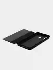 Черный чехол книжка с прозрачной крышкой для Infinix Hot 30 Play, Hot 40i, Hot 40