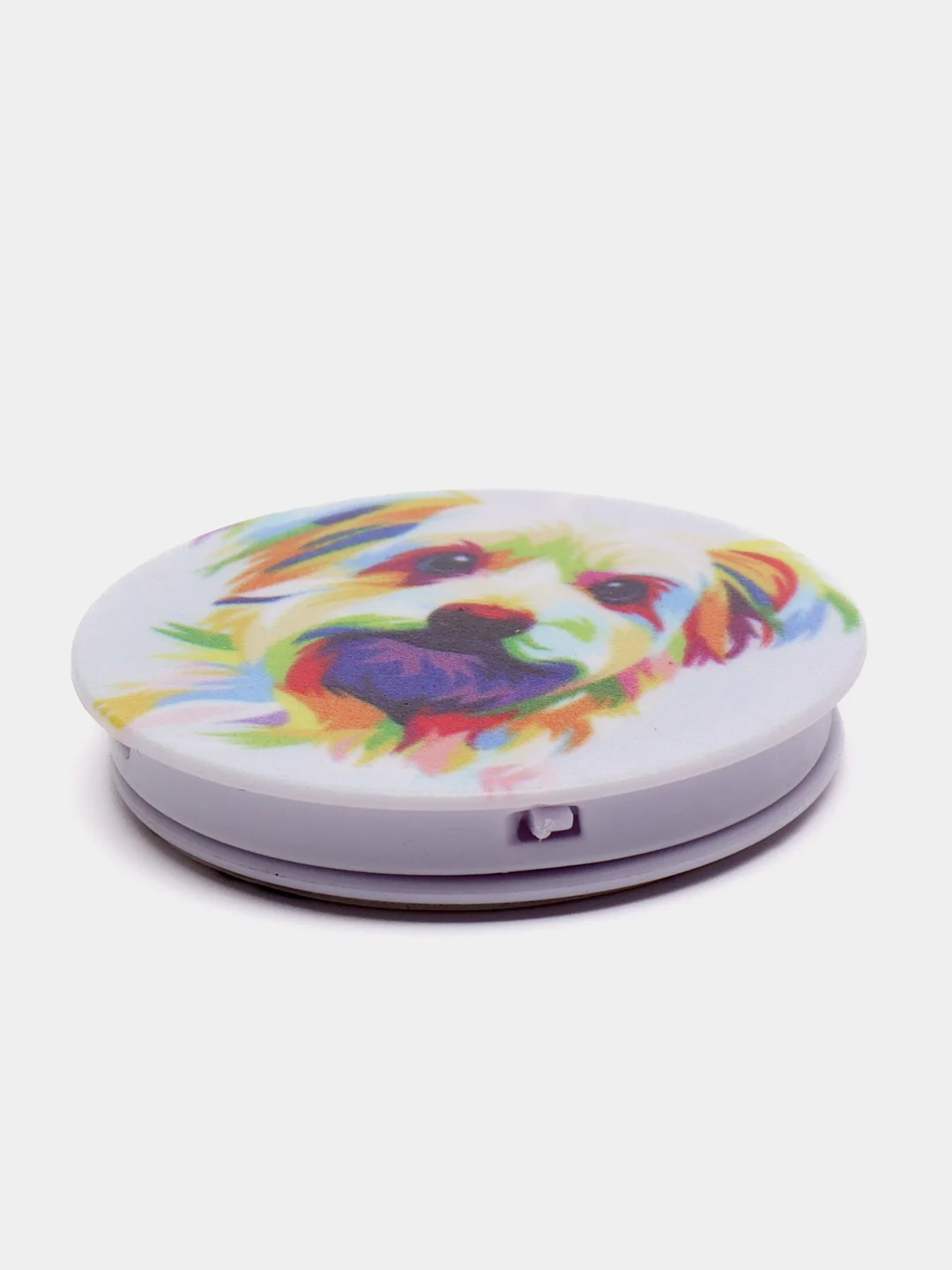 Светло-бежевый держатель для телефона PopSocket (попсокет), с рисунками