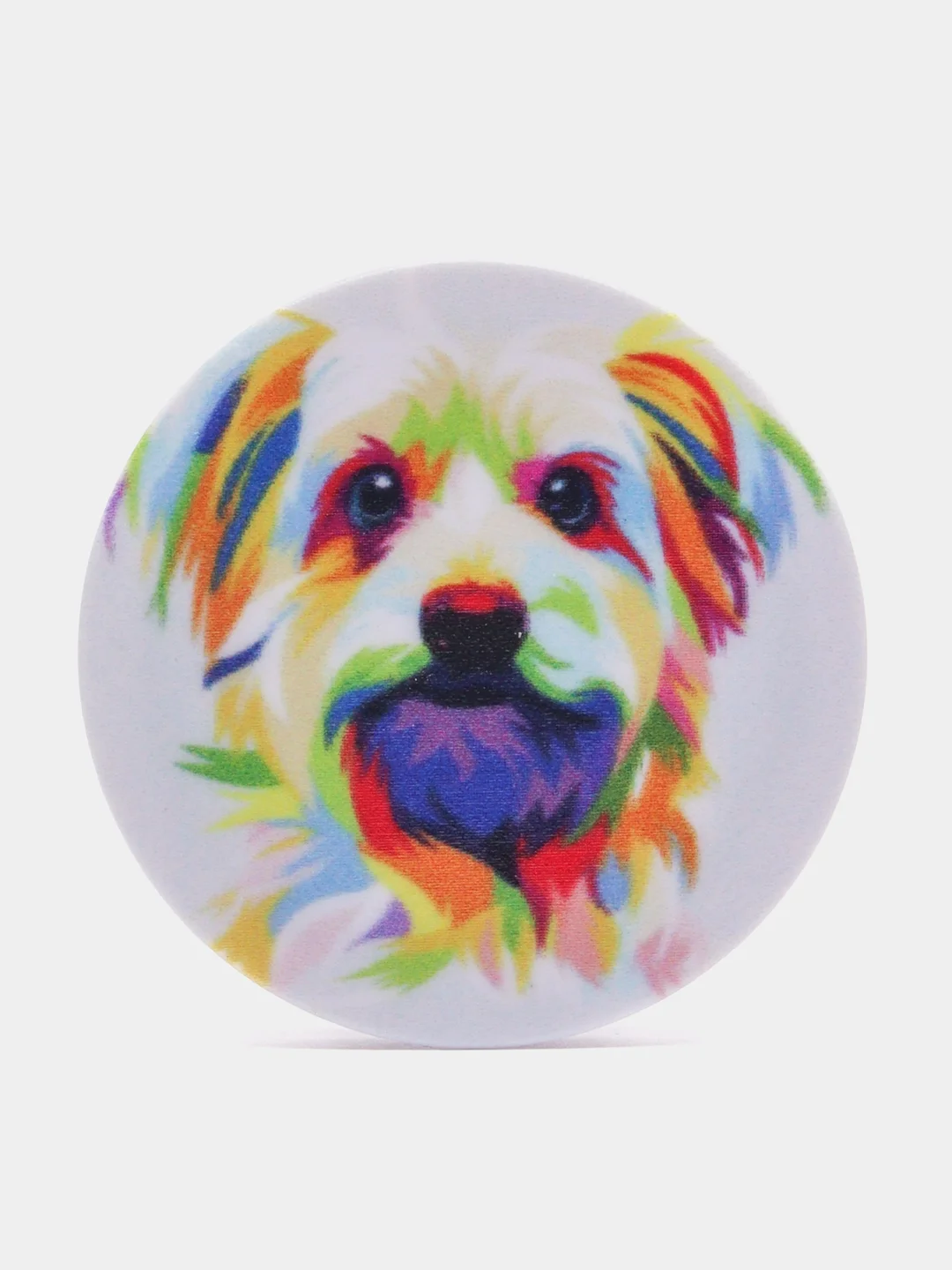 Светло-бежевый держатель для телефона PopSocket (попсокет), с рисунками