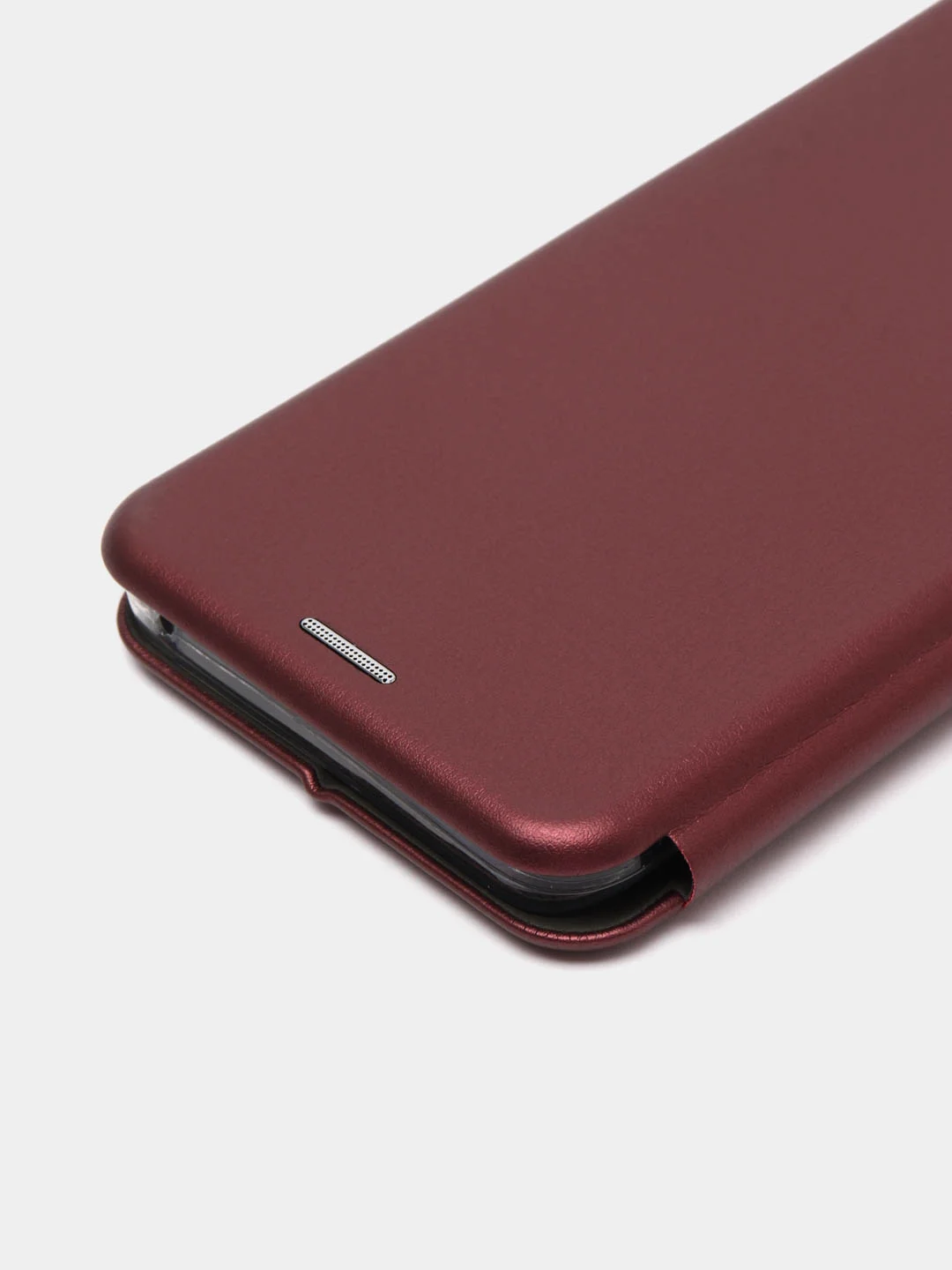 Багровый чехол-книжка Vivo T1 4G / Виво Т1 4Г