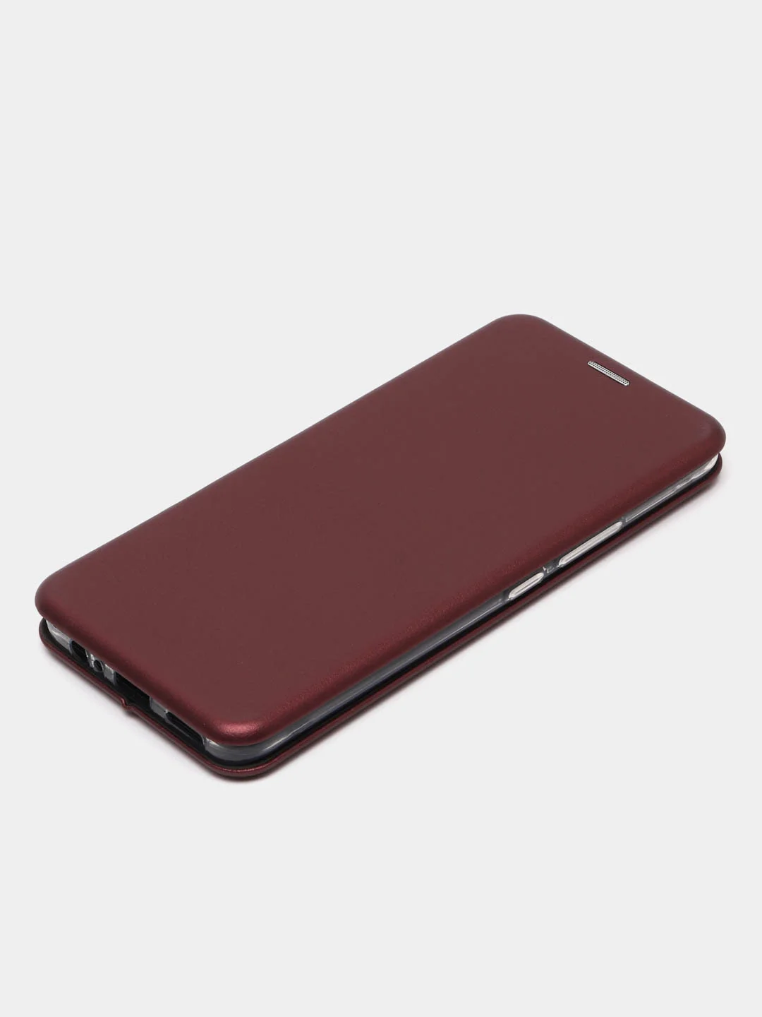 Багровый чехол-книжка Vivo T1 4G / Виво Т1 4Г