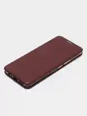Багровый чехол-книжка Vivo T1 4G / Виво Т1 4Г