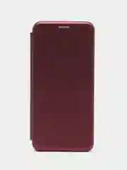 Багровый чехол-книжка Vivo T1 4G / Виво Т1 4Г