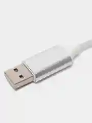 Красный кабель магнитный светящийся micro-USB, Lightning, Type-C, 2.1А, Android, iPhone