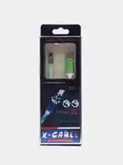 Зеленый кабель магнитный светящийся micro-USB, Lightning, Type-C, 2.1А, Android, iPhone