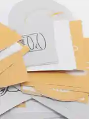 Желтый цветные бумажные картинки для скрапбукинга в наборе, 60 штук