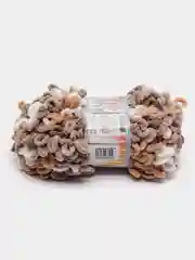 Лавандовый пряжа Alize Puffy Fine color 5 штук  петельки маленькие