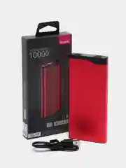 Красный внешний аккумулятор Olmio QL-10, 10000 mAh, 22.5 W, QuickCharge 3.0