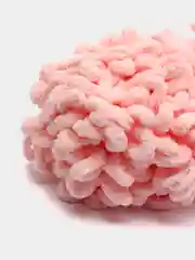 Кремовый пряжа Alize Puffy, 5 штук, петельки большие