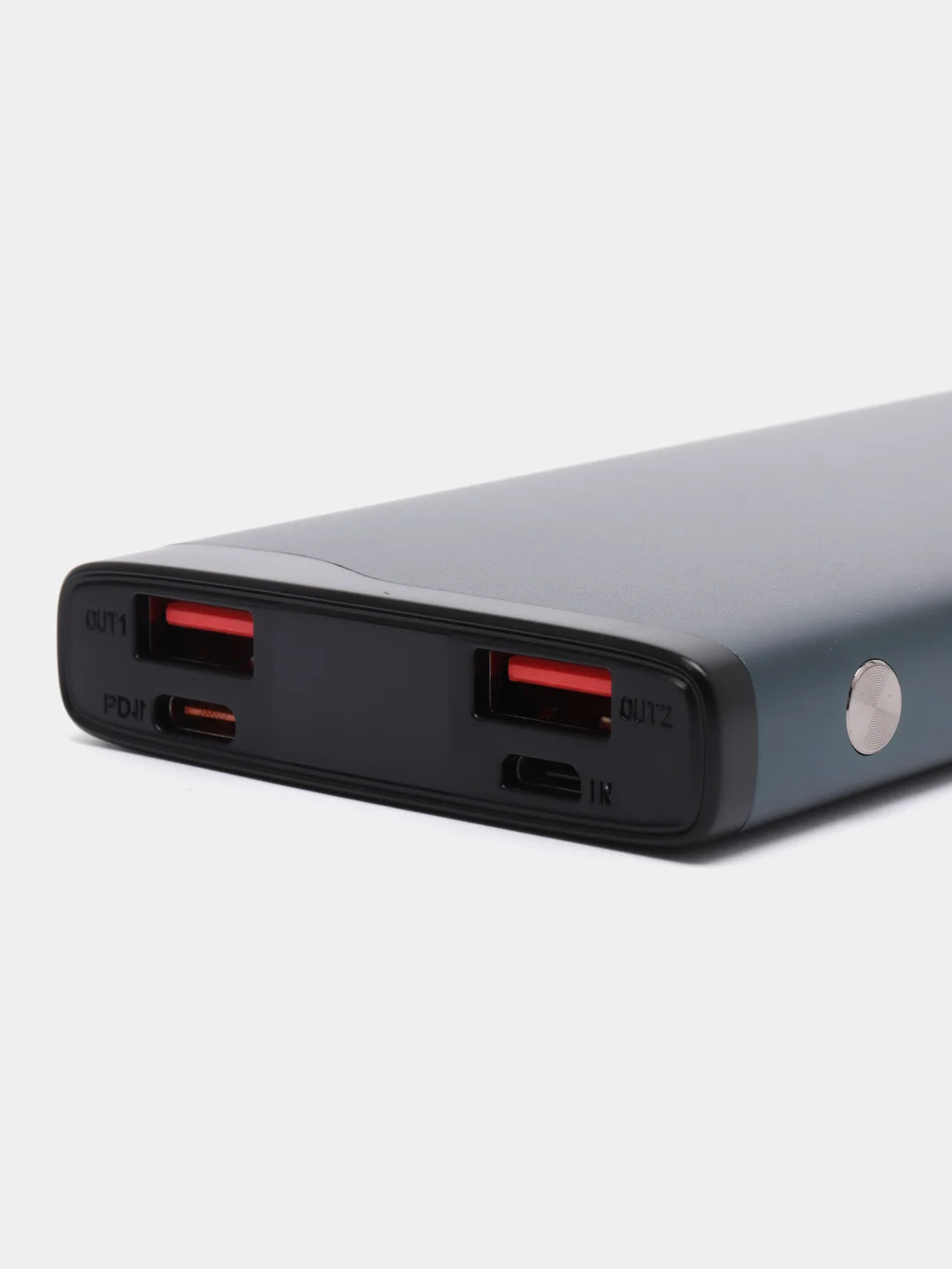 Синий внешний аккумулятор Olmio QL-10, 10000 mAh, 22.5 W, QuickCharge 3.0