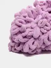 Сиреневый пряжа Alize Puffy, 5 штук, петельки большие