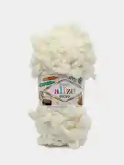 Молочный пряжа Alize Puffy, 5 штук, петельки большие