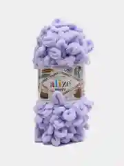 Лавандовый пряжа Alize Puffy, 5 штук, петельки большие