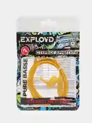 Желтый проводные наушники EXPLOYD Pure Basse EX-HP, вакуумные