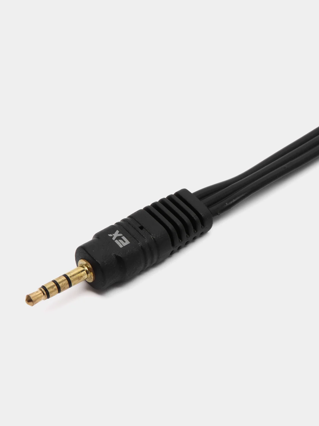 Черный кабель соединительный Exployd 3 RCA - AUX 1.5m EX-K-1404, кабель-тюльпан, переходник
