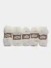 Белый пряжа Alize Puffy Fine 5 штук петельки маленькие