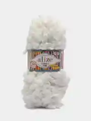 Белый пряжа Alize Puffy Fine 5 штук петельки маленькие