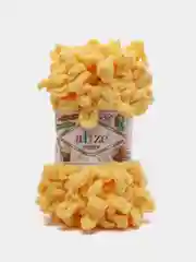 Светло-оранжевый пряжа Alize Puffy, 5 штук, петельки большие