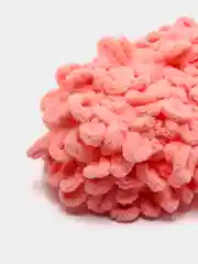Пастельно-коралловый пряжа Alize Puffy, 5 штук, петельки большие