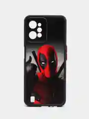 Тёмно-серый чехол с рисунком на Realme C31 (Реалми С31)