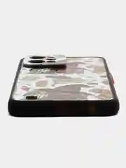 Тёмно-бордовый чехол с рисунком на Realme C31 (Реалми С31)