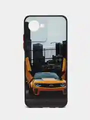 Золотой чехол с рисунком на Realme C30 и Realme C30S (Реалми С30 и Реалми С30с)