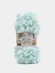 Мятный пряжа Alize Puffy, 5 штук, петельки большие