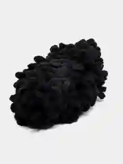 Черный пряжа Alize Puffy, 5 штук, петельки большие
