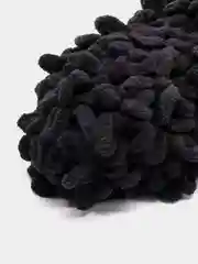 Черный пряжа Alize Puffy, 5 штук, петельки большие