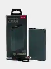 Зеленый внешний аккумулятор Olmio QS-20, 20000 mAh, с быстрой зарядкой