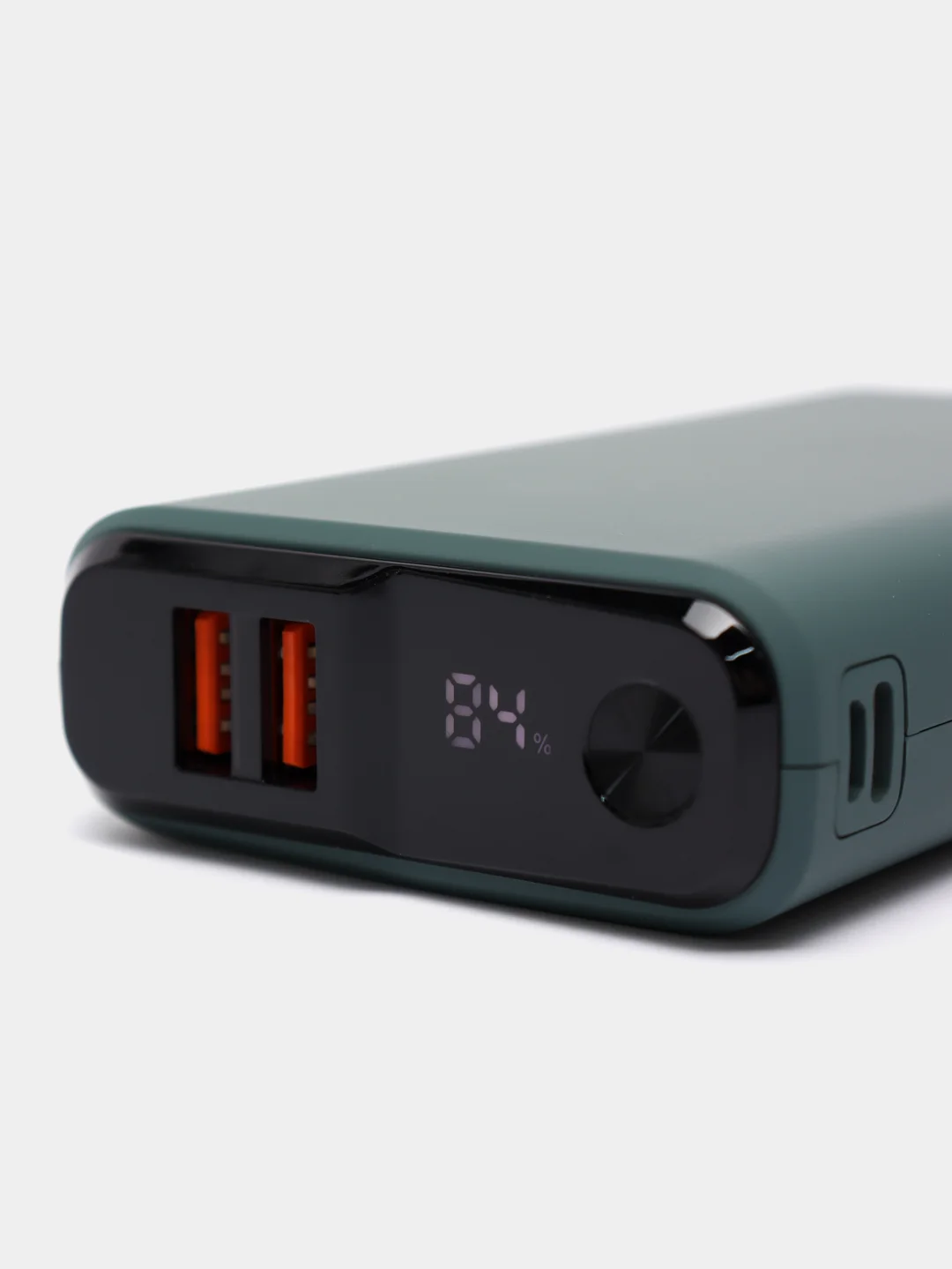 Зеленый внешний аккумулятор Olmio QS-20, 20000 mAh, с быстрой зарядкой