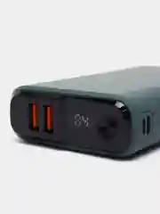 Зеленый внешний аккумулятор Olmio QS-20, 20000 mAh, с быстрой зарядкой