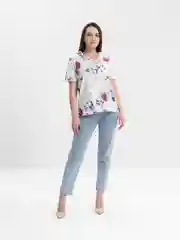 Белый блузка женская, с короткими рукавами
