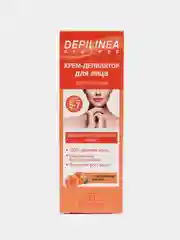 Оранжевый крем-депилятор для депиляции в области бикини, подмышек, лица и ног