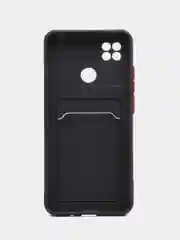 Черный чехол с карманом для карт Xiaomi Redmi Note 8 Pro 9 9A 9C 9T 10 10C 10A 11 Lite 11T Pro
