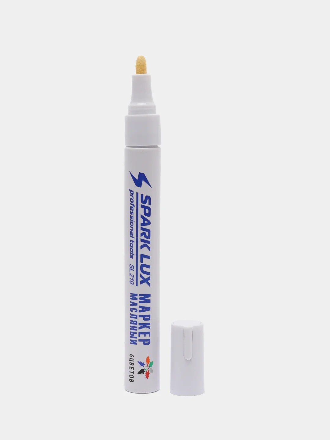 Белый маркер-краска белый PAINT MARKER, 3 мм