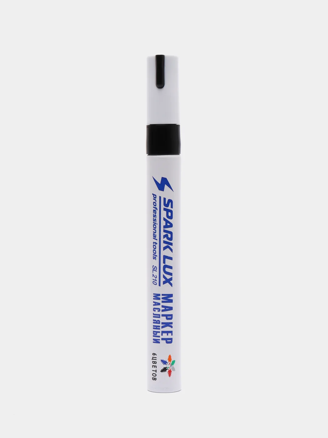 Черный маркер-краска белый PAINT MARKER, 3 мм