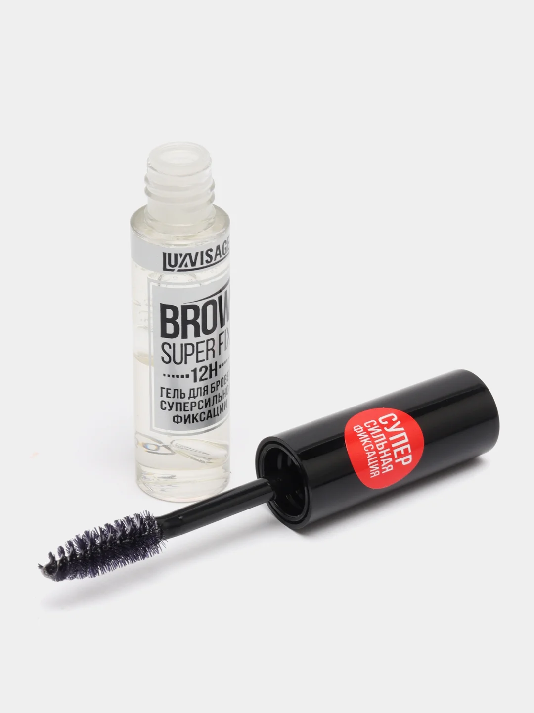 Гель-фиксатор для бровей Luxvisage BROW SUPER FIX 12H, суперсильной фиксации