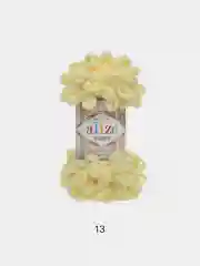 Желтый пряжа с большими петельками Puffy Alize (Ализе Пуффи), разные цвета