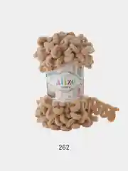 Бежевый пряжа с большими петельками Puffy Alize (Ализе Пуффи), разные цвета