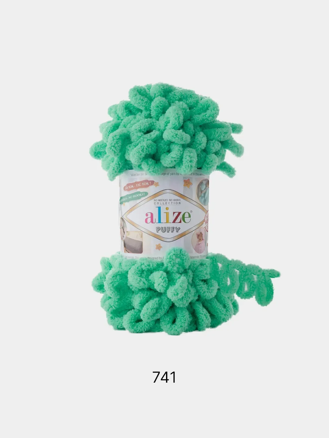 Морской пряжа с большими петельками Puffy Alize (Ализе Пуффи), разные цвета