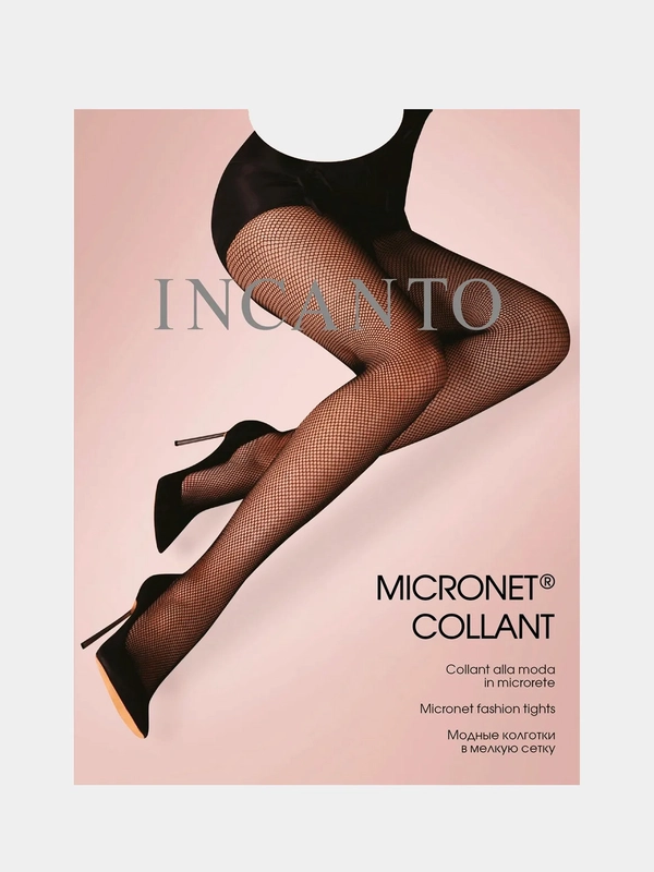 Колготки Incanto "Micronet Collant" в сетку, черные