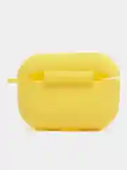 Желтый чехол для наушников AirPods Pro 2, силиконовый, с карабином