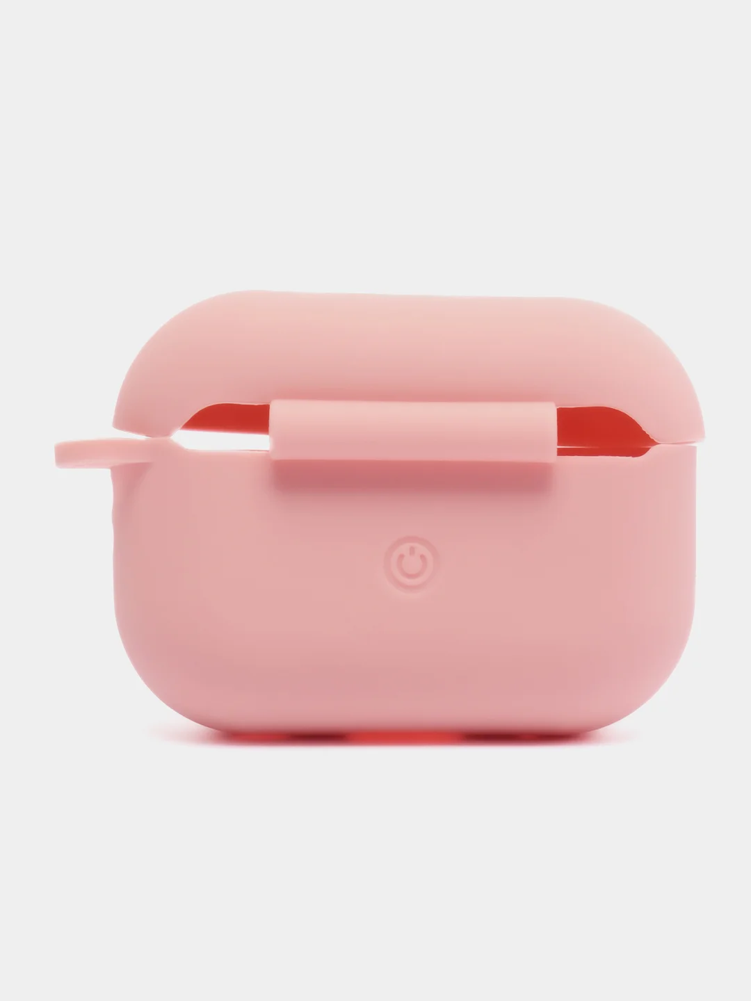Розовый чехол для наушников AirPods Pro 2, силиконовый, с карабином