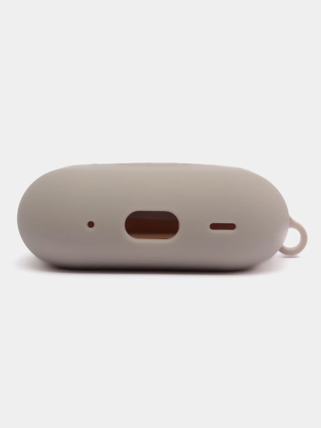 Светло-бежевый чехол для наушников AirPods Pro 2, силиконовый, с карабином