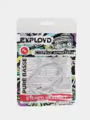 Белый проводные наушники EXPLOYD Pure Basse EX-HP, вакуумные